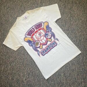 Vintage 1996 Made in USA MLB New York Yankees 1996 World Series Champions Tee‎
